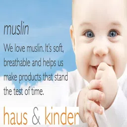 Haus & Kinder Printed Pink 40 TC Cotton New Born Swaddle Wrap - Set of 2 image 5