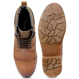 Shences Tan Derby Boots image 3