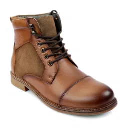 Shences Tan Derby Boots image 1