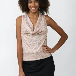 Forever 21 Peach Embellished Top image 1