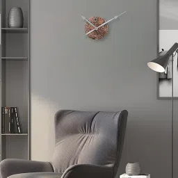 CHRONIKLE Elegant Round Multicolor Iron Wall Clock image 1