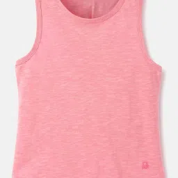 United Colors of Benetton Kids Pink Regular Fit Tank Top image 1