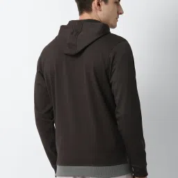 Louis Philippe Multicolor Full Sleeves Hooded Sweatshirt image 2