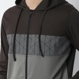 Louis Philippe Multicolor Full Sleeves Hooded Sweatshirt image 4