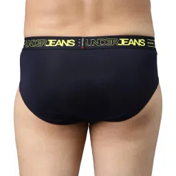 UnderJeans by Spykar Navy Briefs - Pack of 2 image 2