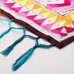 Sangria Embroidered Dupatta with Sequinned Detail image 5