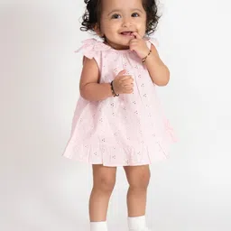 haus & kinder Kids Fit & Flare Dress Haus & Kinder Frock with Blommer- Pink, 9-12 Months-picture-45