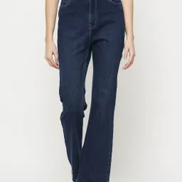 Camla Dark Blue Regular Fit Mid rise Jeans image 1