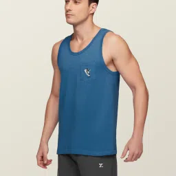 XYXX Blue & Black Regular Fit Vest - Pack of 3 image 3