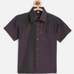 THANGAMAGAN Kids Wine Solid Shirt-picture-19
