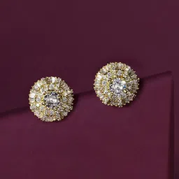 Fida American Diamond White Stud Earrings image 1