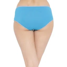 Clovia Blue Lace Hipster Panty image 2