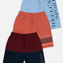 HELLCAT Kids Multi Printed Shorts (Pack Of 3) image 1