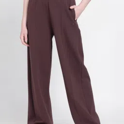 Adidas Originals Brown Mid Rise Sports Track Pants image 1