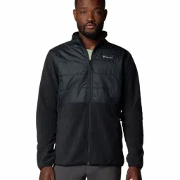 Columbia Black Slim Fit Quilted Sports Jacket-image-2