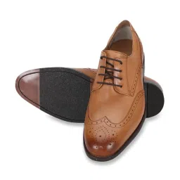 Ruosh Men's Tan Brogue Shoes image 5