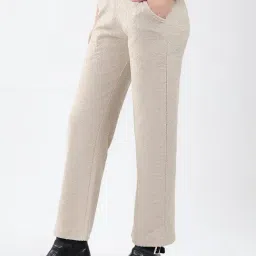 Monte Carlo Beige Solid Trousers image 4