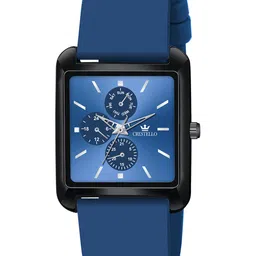 CRESTELLO Men Dial & Bracelet Style Straps Analogue Watch CR-G032SLC-BLU-picture-31