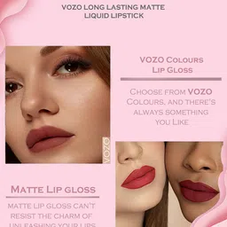 VOZO Set Of 4 Stay-All-Day Matte Liquid Lipsticks - 4 ml Each -101-103-105-204 image 5