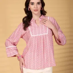 Gipsy Pink Regular Fit Printed Top-picture-25