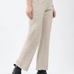 Monte Carlo Beige Solid Trousers image 3