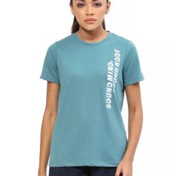Asics W Graphic SS Green Printed T-Shirt-picture-2