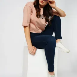 Only Dark Blue Blended Skinny Fit High Rise Jeans-image-37