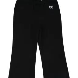 allen solly junior Allen Solly Girls Black Solid Trackpants image 1