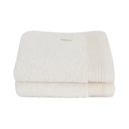 Maspar Off White Cotton 550 GSM Hand Towels - Set of 2 image 2