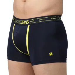 UnderJeans by Spykar Navy Trunks - Pack of 2 image 3
