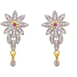 Arti Creations Stone-Studded & Beaded Mangalsutra With Earrings-image-56