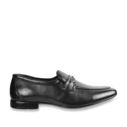 Metro Men's Black Formal Loafers image 1