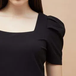 Code By Lifestyle Black Regular Fit Top image 4