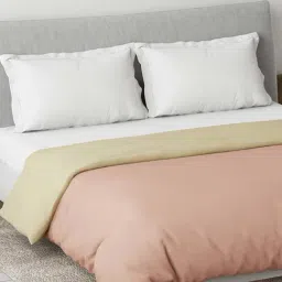 DDECOR Live beautiful Brown Cotton 180TC King Reversible Quilt image 2