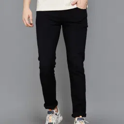 BOSSINI Black Cotton Regular Fit Jeans-picture-11