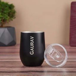 FNP Black Stainless Steel Personalised Double Walled Mug (325ml)-picture-38