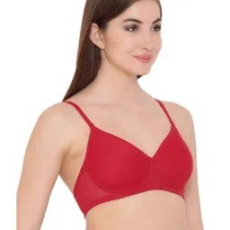 Clovia Red Non Wired Padded T-Shirt Bra image 4