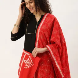 ArtEastri Ethnic Motifs Cotton Kantha Work Dupatta-picture-30