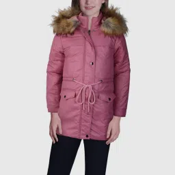 Gini & Jony Kids Pink Full Sleeves Jacket image 3