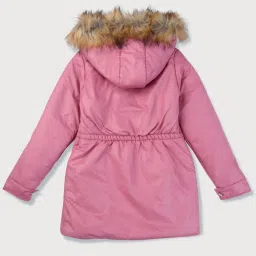 Gini & Jony Kids Pink Full Sleeves Jacket image 2