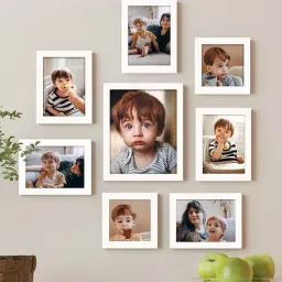 Art Street White Synthetic Pivot Wall Photo Frame - Set of 8-image-67