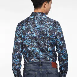 Jack & Jones Multi Cotton Slim Fit Printed Shirt image 2