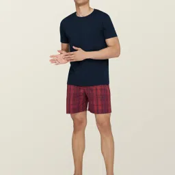 XYXX Red & Blue Check Boxers - Pack of 2 image 5