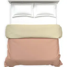 DDECOR Live beautiful Brown Cotton 180TC King Reversible Quilt image 3