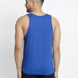 Friskers Multi Cotton Slim Fit Printed Gym Vest - Pack of 2 image 3