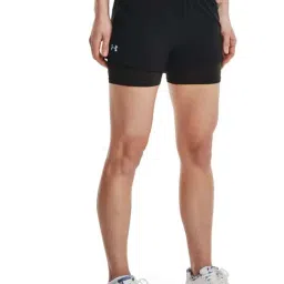 UNDER ARMOUR Black Mid Rise Sports Shorts-picture-27