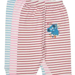 Bodycare Kids White Striped Pyjamas (Pack Of 3)-image-86