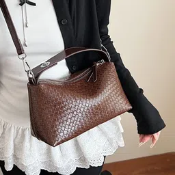 StyleCast Textured PU Structured Sling Bag image 2