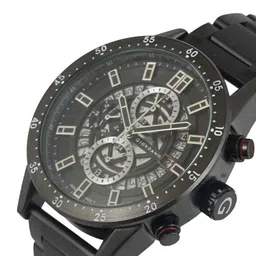 GIORDANO Men Skeleton Dial & Bracelet Style Straps Analogue Watch GD-1091-11 image 3
