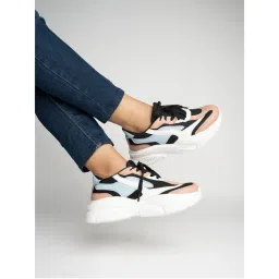 Shoetopia Women Colorblock Black Walking Shoes-image-34